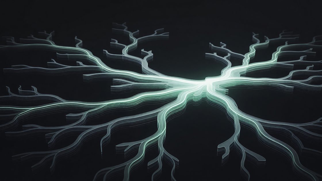 Branching backup snapshots converging into a single recovery timeline, illustrating incremental versus differential data chains
